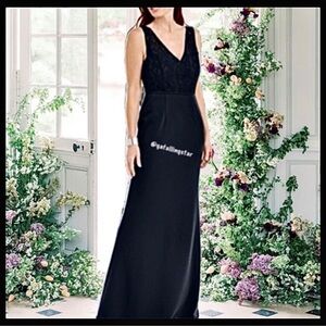 Adrianna Papell Lace Crepe Formal Gown